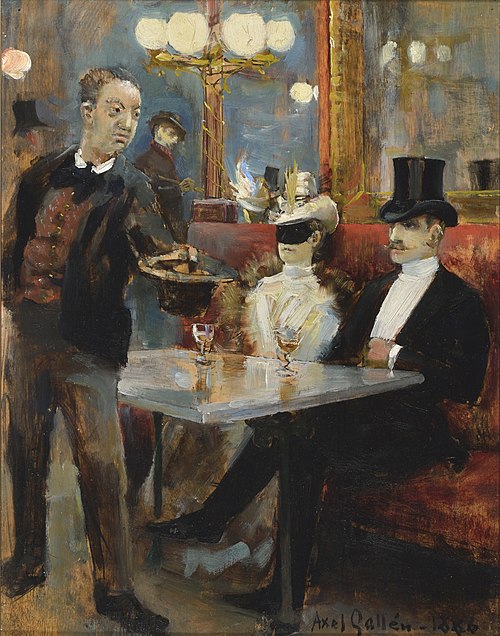 In a Café in Paris, 1886, Akseli Gallen-Kallela