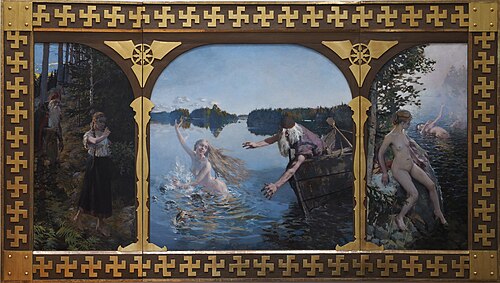 Aino Triptych, 1889, Akseli Gallen-Kallela