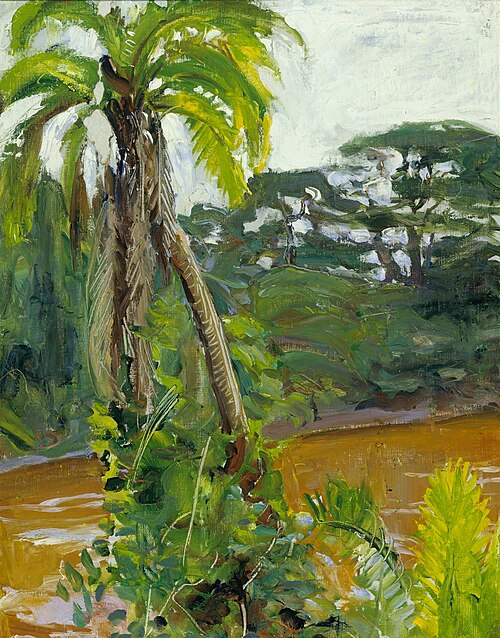 Tropical Palm Tree by the Tana River, 1909, Akseli Gallen-Kallela