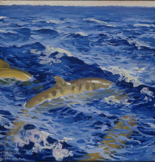 Sharks in the Indian Ocean, 1909, Akseli Gallen-Kallela