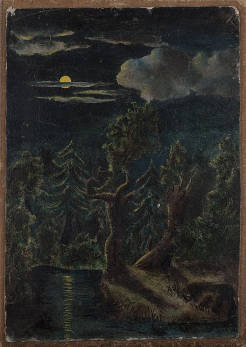 Moonlit Landscape, 1881, Akseli Gallen-Kallela