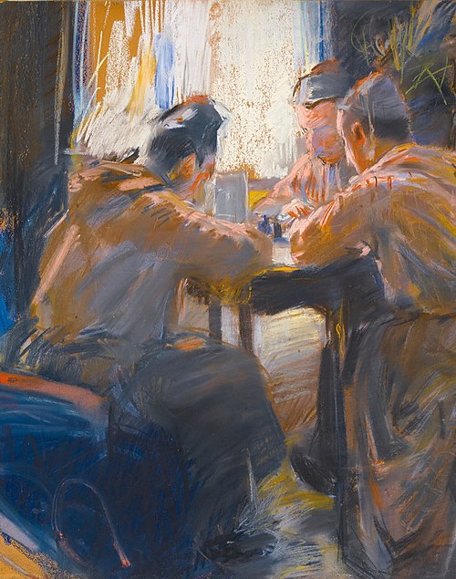 Card Players, 1889, Akseli Gallen-Kallela