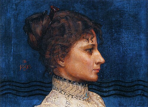 Portrait of Greta Ahlman, 1898, Akseli Gallen-Kallela