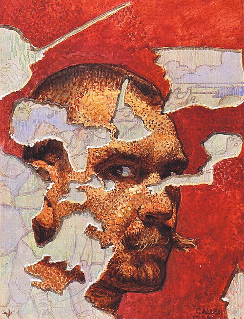 Self-Portrait in Fresco, 1894, Akseli Gallen-Kallela