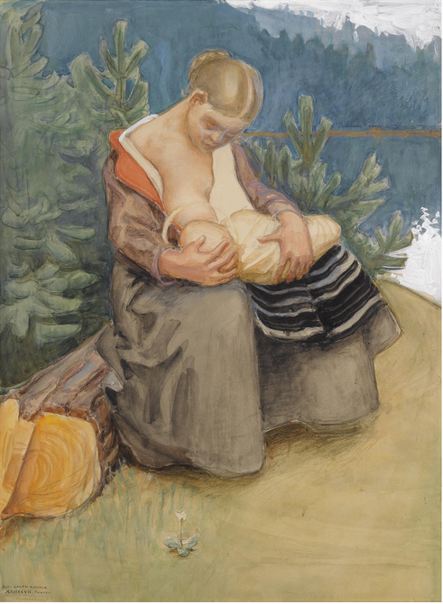 Mother and Child, 1907, Akseli Gallen-Kallela