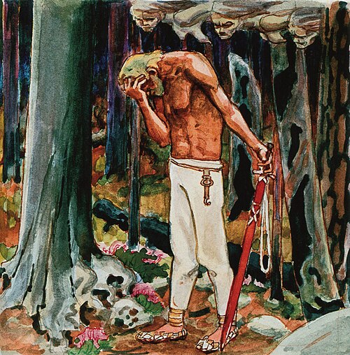 Regretful Kullervo, 1918, Akseli Gallen-Kallela