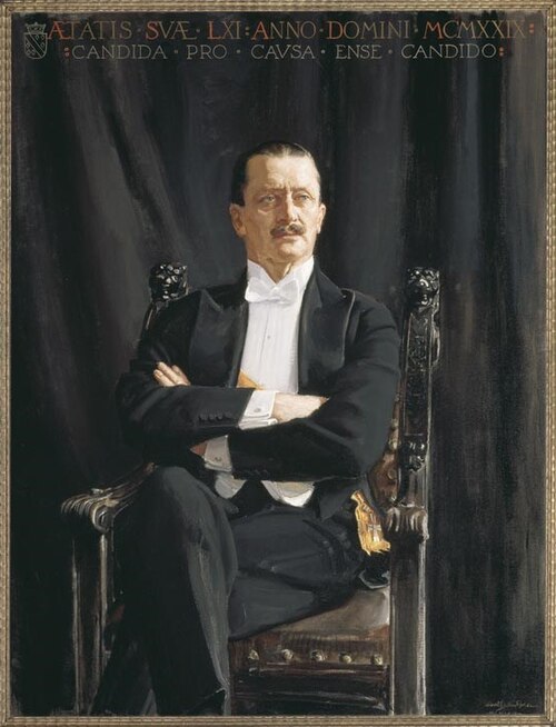 Portrait of Carl Gustaf Emil Mannerheim, 1929, Akseli Gallen-Kallela
