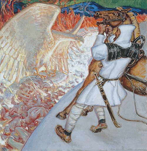 Lemminkäinen at the River of Fire, 1920, Akseli Gallen-Kallela