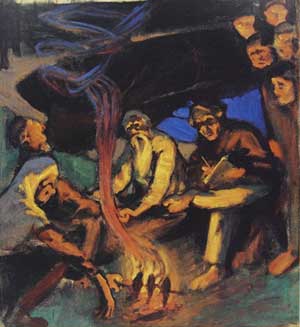Lönnrot and the Oral Poets, 1895, Akseli Gallen-Kallela