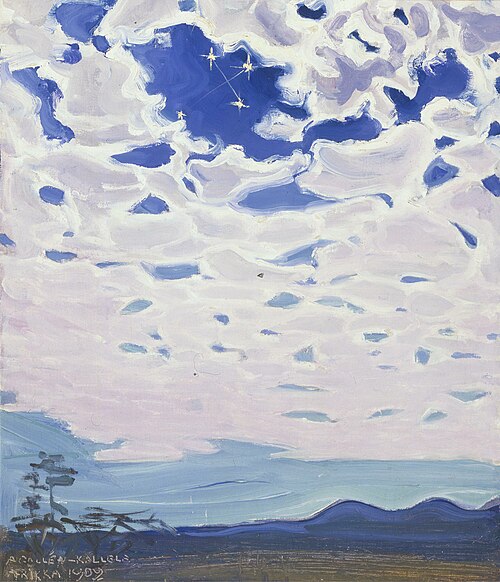 The Southern Cross over Africa, 1909, Akseli Gallen-Kallela
