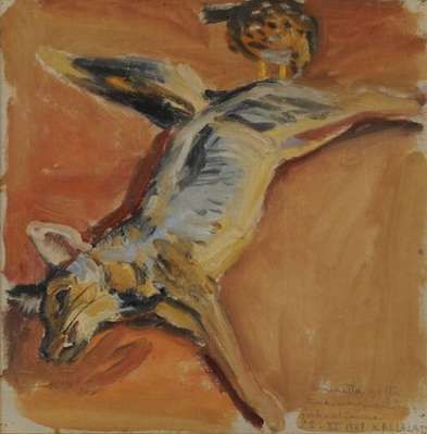 First Jackal, 1909, Akseli Gallen-Kallela