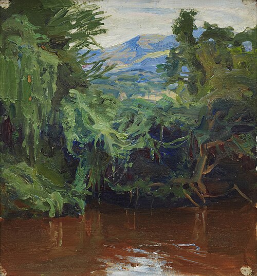 African Landscape - Landscape Study, 1909, Akseli Gallen-Kallela