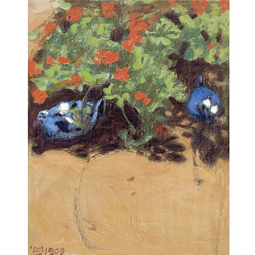 Landscape with bluebirds, 1909, Akseli Gallen-Kallela