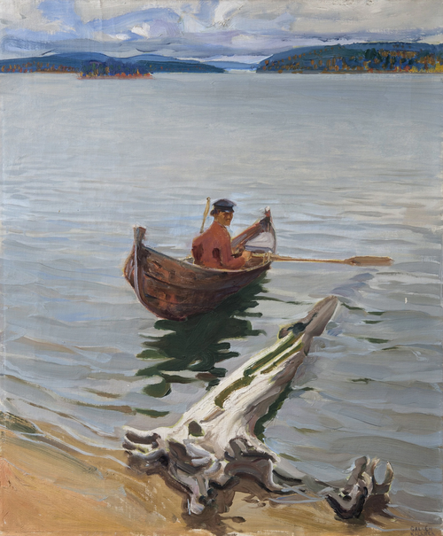 Rower on the Lake, 1916, Akseli Gallen-Kallela
