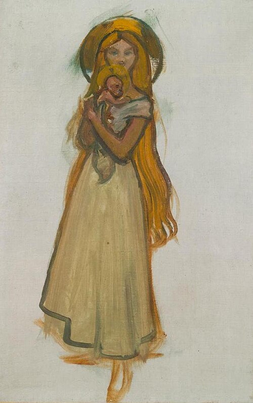 Marjatta and Child, 1897, Akseli Gallen-Kallela
