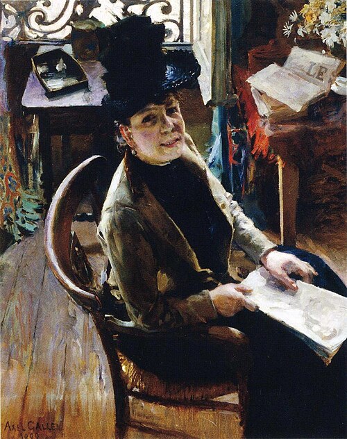 Portrait of Countess Berthe De Vallombreuse, 1889, Akseli Gallen-Kallela