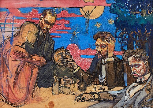 Study for “Problem (Symposium)”, 1894, Akseli Gallen-Kallela