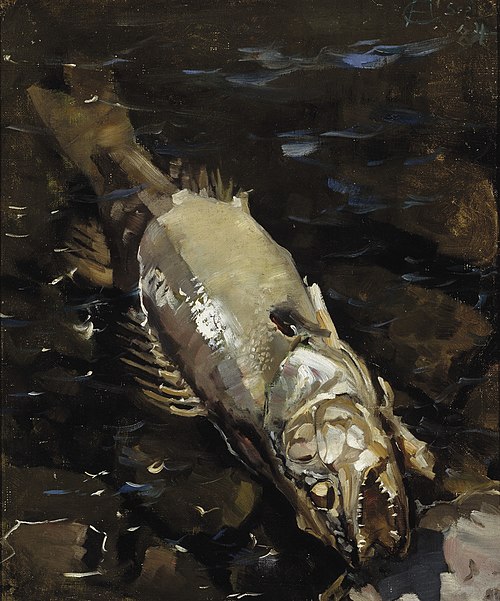 Decaying Sander, 1884, Akseli Gallen-Kallela