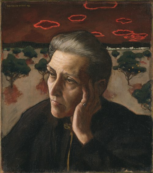 Tableau de sa mère par le peintre, 1896, Akseli Gallen-Kallela