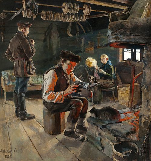 Vie rustique, 1887, Akseli Gallen-Kallela
