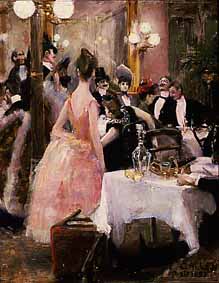 After the Opera Ball, 1888, Akseli Gallen-Kallela