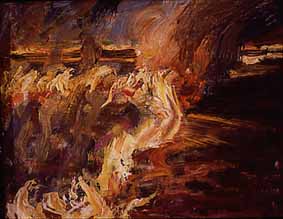The Veldt Ablaze at Ukamba, 1909, Akseli Gallen-Kallela