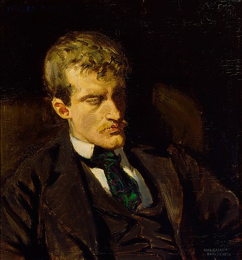 Portrait of Edvard Munch, 1895, Akseli Gallen-Kallela