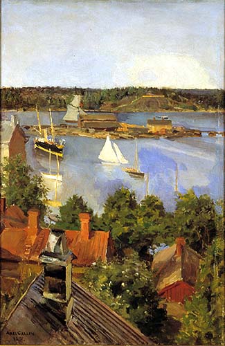 View from North Quay, 1891, Akseli Gallen-Kallela