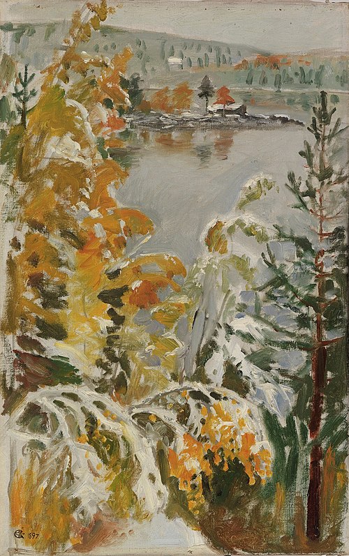 Autumn Landscape, First Snow, 1897, Akseli Gallen-Kallela