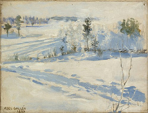 Paysage d'hiver, 1887, Akseli Gallen-Kallela