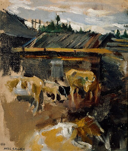 Corral, 1886, Akseli Gallen-Kallela