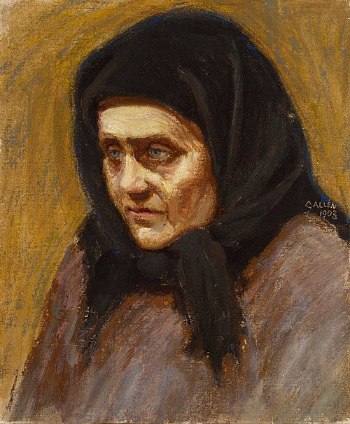 Woman with a Black Scarf, 1903, Akseli Gallen-Kallela
