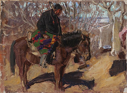 Indian on Horseback, 1925, Akseli Gallen-Kallela