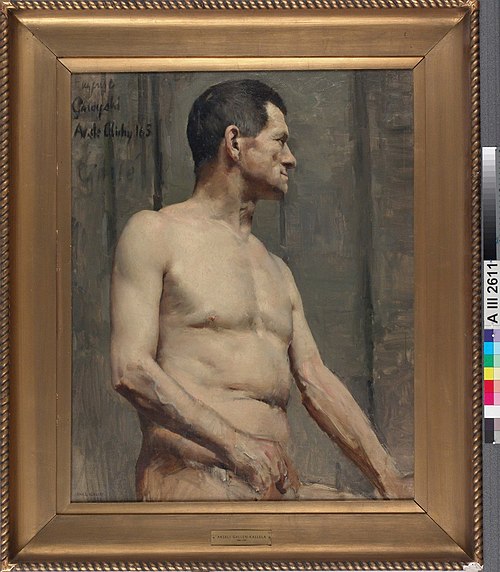 Naked Male Model, 1888, Akseli Gallen-Kallela