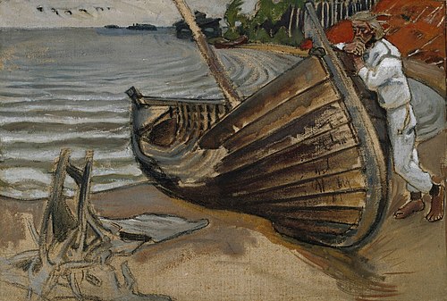 The Lamenting Boat, 1906, Akseli Gallen-Kallela