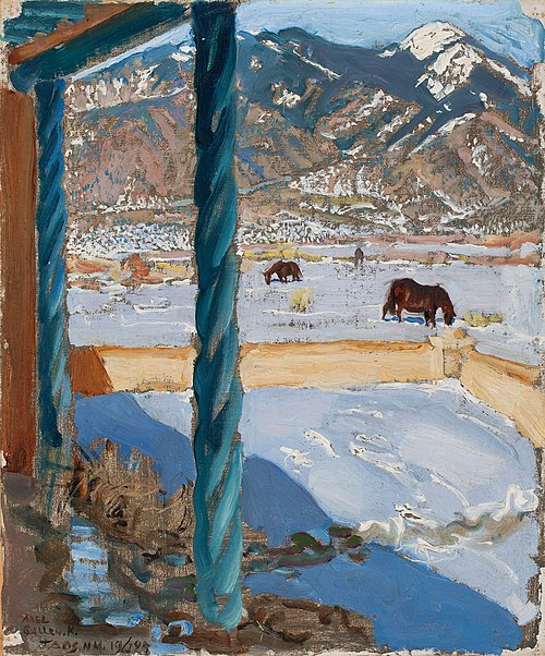 Taos Home in Sunlight, 1925, Akseli Gallen-Kallela