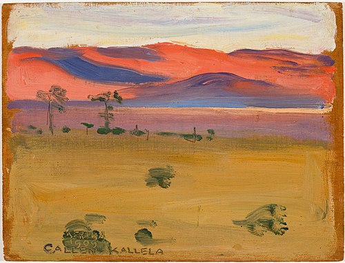 Sunset on the Savannah, 1909, Akseli Gallen-Kallela