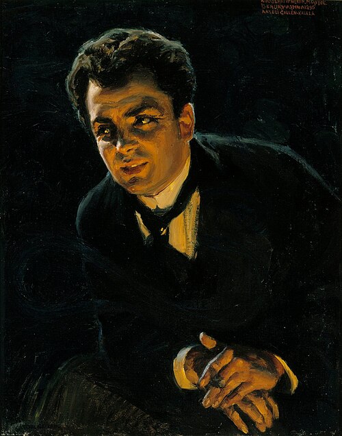 Portrait of the German Actor Rudolf Rittner, 1895, Akseli Gallen-Kallela