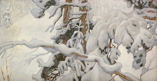 Winter, study for the Juselius Mausoleum frescoes, 1902, Akseli Gallen-Kallela