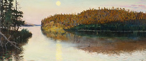 Landscape from Kuhmo, 1890, Akseli Gallen-Kallela