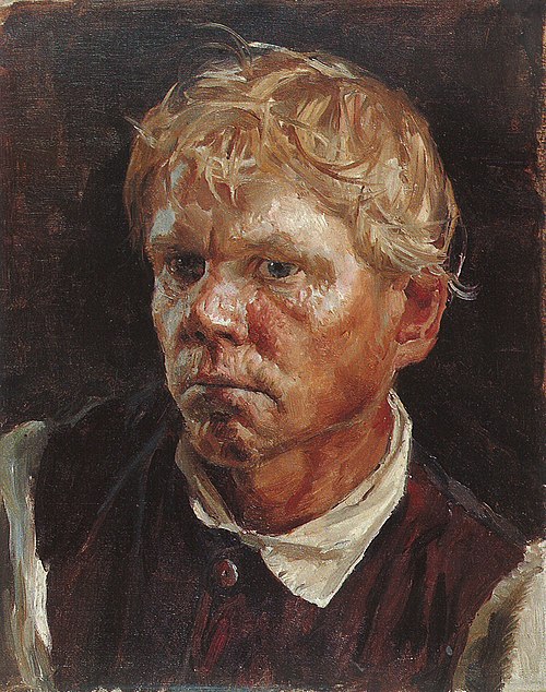 A pockmarked boy from Savo, 1890, Akseli Gallen-Kallela