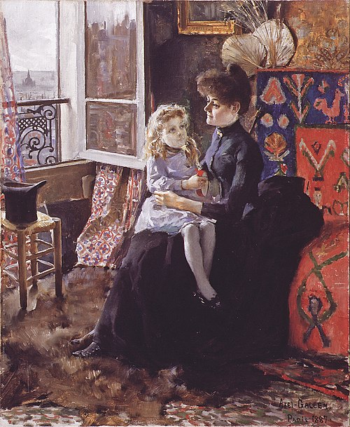 Mother and child, 1887, Akseli Gallen-Kallela