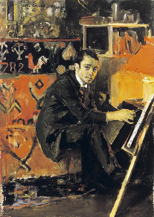 Eero Järnefelt painting, 1888, Akseli Gallen-Kallela