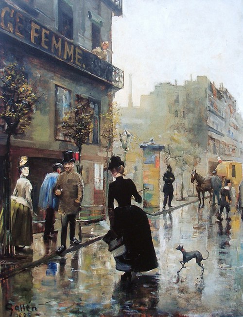 Boulevard in Paris, 1885, Akseli Gallen-Kallela