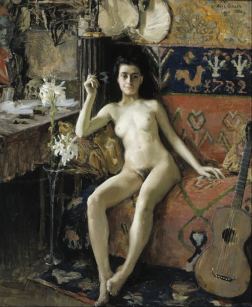 Démasquée, 1888, Akseli Gallen-Kallela