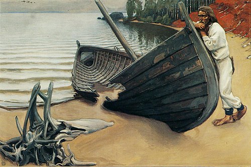 The Lamenting Boat, 1907, Akseli Gallen-Kallela