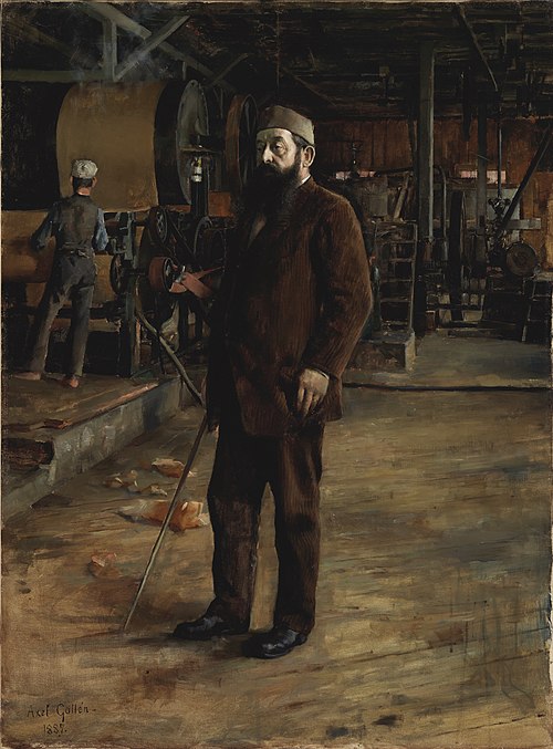 Portrait of Gustaf Adolf Serlachius, 1887, Akseli Gallen-Kallela
