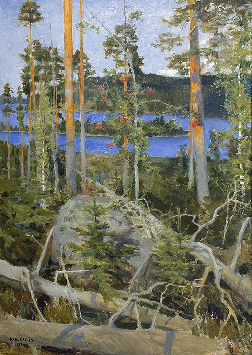 Wilderness Lake, 1892, Akseli Gallen-Kallela