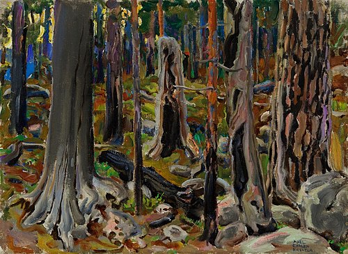 Burnt forest, 1904, Akseli Gallen-Kallela