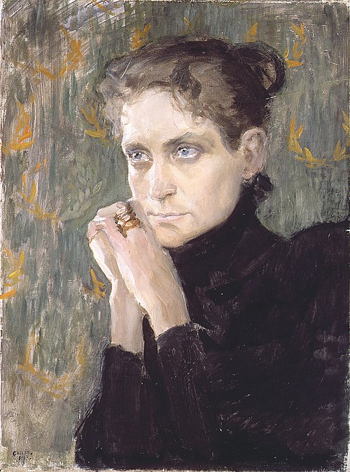 Portrait of the Actress Ida Aalberg, 1893, Akseli Gallen-Kallela